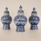 Vases Bleus et Blancs de Royal Delft, Pays-Bas, Set de 2 2