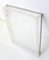 Table Center in Acrylic Glass Ice Effect & Chrome Metal Edge, 1970s 9
