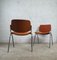 Orange Office Chairs by Giancarlo Piretti for Anonima Castelli, 1980s, Set of 2 3