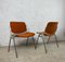 Orange Office Chairs by Giancarlo Piretti for Anonima Castelli, 1980s, Set of 2, Image 2
