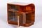 Small Czech Art Deco Walnut Cabinet, 1930s, Image 5