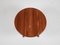 Mid-Century Danish Round Extendable Dining Table in Teak attributed to H. Sigh & Søns, 1960s 9