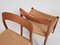 Mid-Century Danish Model 75 Dining Chairs in Teak and Paper Cord attributed to Niels Otto Møller, Set of 6 6