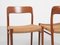 Mid-Century Danish Model 75 Dining Chairs in Teak and Paper Cord attributed to Niels Otto Møller, Set of 6 7