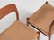 Mid-Century Danish Model 75 Dining Chairs in Teak and Paper Cord attributed to Niels Otto Møller, Set of 6, Image 8