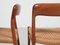 Mid-Century Danish Model 75 Dining Chairs in Teak and Paper Cord attributed to Niels Otto Møller, Set of 6 5
