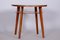 Small Mid-Century Czech Round Table in Beech and Walnut from Jitona, 1950s, Image 8