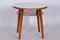Small Mid-Century Czech Round Table in Beech and Walnut from Jitona, 1950s 9