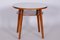 Small Mid-Century Czech Round Table in Beech and Walnut from Jitona, 1950s, Image 9