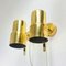 Scandinavian Brass Model V-324 Wall Lights from Hans-Agne Jakobsson Ab Markaryd, 1960s, Set of 2 3