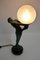 French Art Deco Clarté Sculpture Table Lamp from Max Le Verrier, 1930s 7