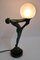 French Art Deco Clarté Sculpture Table Lamp from Max Le Verrier, 1930s 5