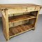 Antique Bar in Pine Wood with Two Shelves & One Drawer, 1920s, Image 3
