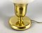 Applique da parete e lampada da tavolo vintage in vetro lattimo e ottone dorato, set di 2, Immagine 6