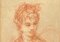 Artista dell'epoca di Napoleone I, Ritratto di donna, inizio XIX secolo, Sanguine, Immagine 2