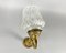 Vintage Single Wall Sconce with Bronze Fitting and Glass Shade, Image 2