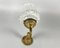 Vintage Single Wall Sconce with Bronze Fitting and Glass Shade 4