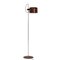 Brown Coupe Floor Lamp by Joe Colombo for Oluce Italy, 1970s, Image 1