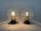 Lampes de Bureau en Verre Bullé attribuées à Instala Decin, 1970s, Set de 2 10