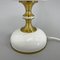 Milk Glass Brass Table Lamp attributed to Napako, 1970s, Image 6