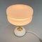 Milk Glass Brass Table Lamp attributed to Napako, 1970s, Image 4