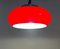 Suspension Mid-Century Rouge par Harvey Guzzini pour Meblo, Italie, 1970s 4