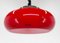 Mid-Century Italian Red Pendant by Harvey Guzzini for Meblo, 1970s, Image 5