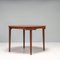 Teak Extending Dining Table & Tripod Leather Dining Chairs attributed to Hans Olsen, 1960s, Set of 7 5