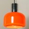 Orange Blown Glass Pendant Light from Peill & Putzler, 1970s, Image 5