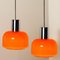 Orange Blown Glass Pendant Light from Peill & Putzler, 1970s, Image 11