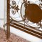 Wrought Iron Single Bed with Gilded Decorations and Brown Painted Frame 8