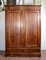 Walnut Wardrobe with 2-Doors and 2-Drawers, Italy, Late 19th Century 1