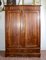 Walnut Wardrobe with 2-Doors and 2-Drawers, Italy, Late 19th Century 1