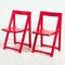 Beech Foldable Chairs by Aldo Jacober for Alberto Bazzani, 1960s, Set of 2 1