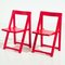 Beech Foldable Chairs by Aldo Jacober for Alberto Bazzani, 1960s, Set of 2, Image 1