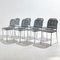 Silver Chairs by Vico Magistretti for De Padova, 1980s, Set of 8 1