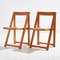 Beech Foldable Chairs by Aldo Jacober for Alberto Bazzani, 1960s, Set of 2 1