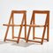 Beech Foldable Chairs by Aldo Jacober for Alberto Bazzani, 1960s, Set of 2, Image 1