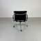 Schwarzer Soft Pad Group Chair aus Leder von Charles & Ray Eames für Herman Miller, 1960er 3