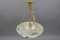 French White Alabaster and Bronze Pendant Light Fixture, 1920s 15