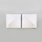 Modern Italian White Fabric Saori Wall Lights attributed to Kazuhide Takahama, Sirrah, 1980s, Set of 2, Image 1