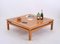 Coffee Table in Oak and Brass by Tommaso Barbi, Italy, 1970s 2