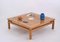 Coffee Table in Oak and Brass by Tommaso Barbi, Italy, 1970s, Image 12