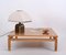 Coffee Table in Oak and Brass by Tommaso Barbi, Italy, 1970s, Image 8