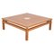 Coffee Table in Oak and Brass by Tommaso Barbi, Italy, 1970s, Image 1