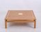 Coffee Table in Oak and Brass by Tommaso Barbi, Italy, 1970s 5