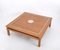 Coffee Table in Oak and Brass by Tommaso Barbi, Italy, 1970s, Image 11