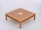 Coffee Table in Oak and Brass by Tommaso Barbi, Italy, 1970s 13
