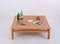 Coffee Table in Oak and Brass by Tommaso Barbi, Italy, 1970s, Image 3