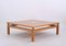 Coffee Table in Oak and Brass by Tommaso Barbi, Italy, 1970s 14